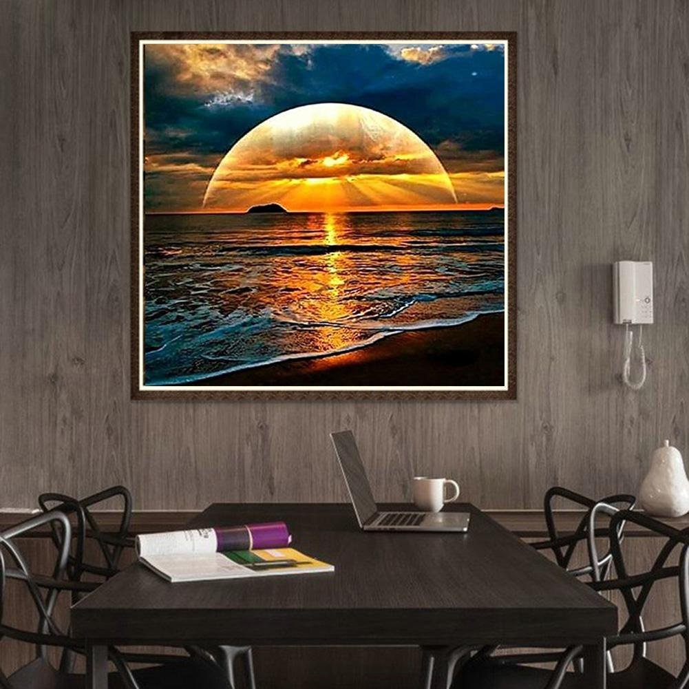 Diamond Painting - Full Round - Rising Sun Sea