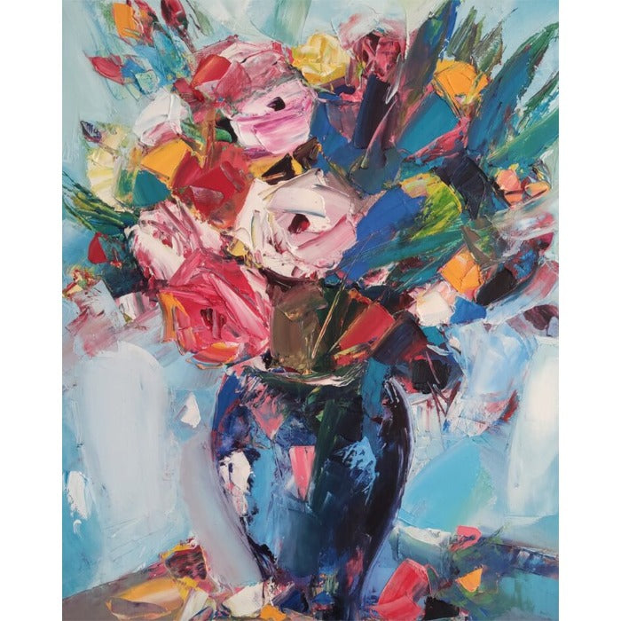 Flower Hand Painted Acrylic Drawing Coloring Picture Home Decor