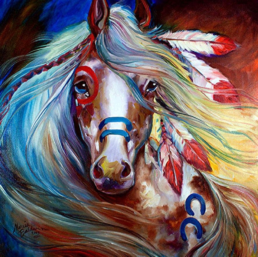 Diamond Painting - Full Round - Tired Horse
