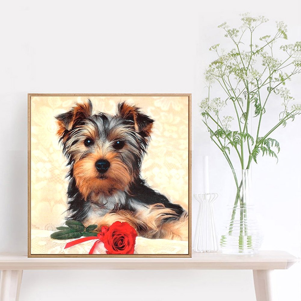Diamond Painting - Full Round - Dog 11
