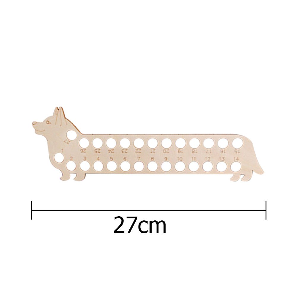 Hollow Thread Board Wooden Cross Stitch Tool - Dachshund