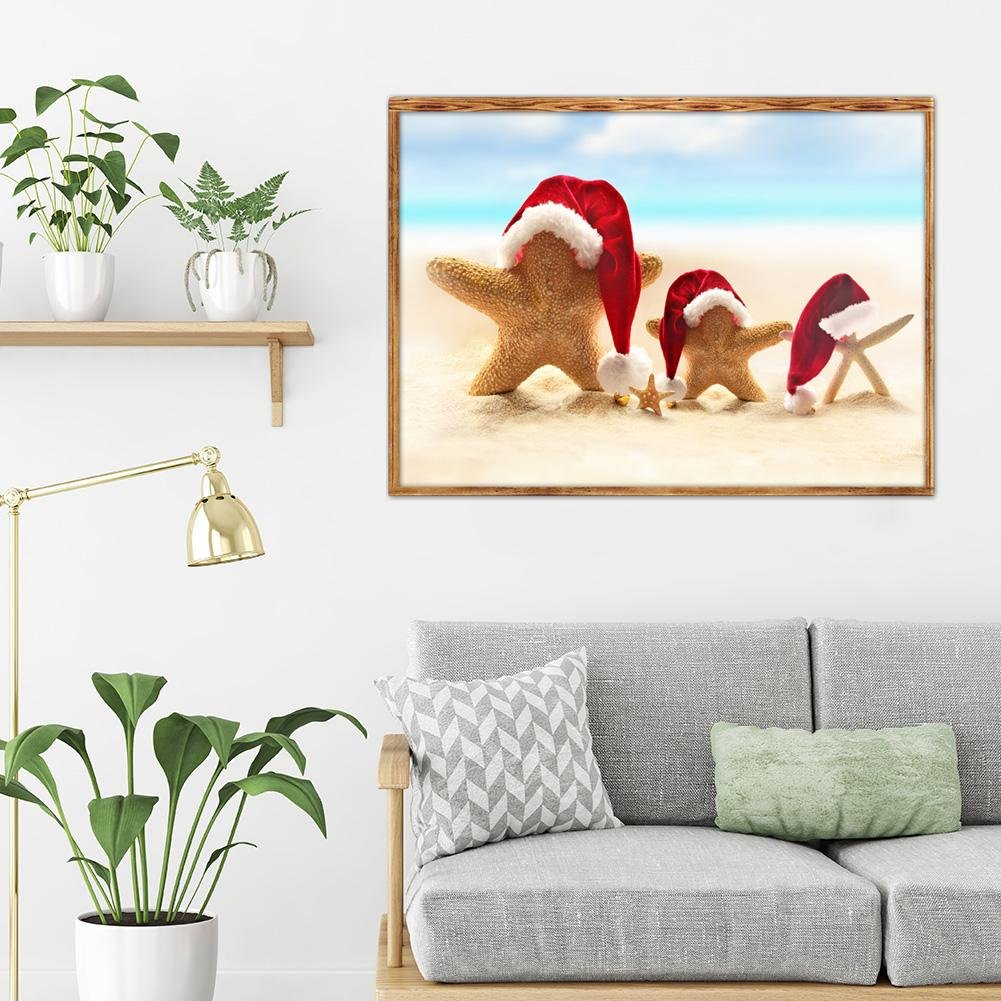 Diamond Painting - Full Round - Christmas Seastars