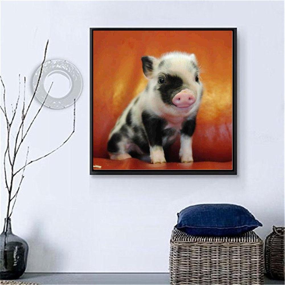 Diamond Painting - Full Round - Pig 1