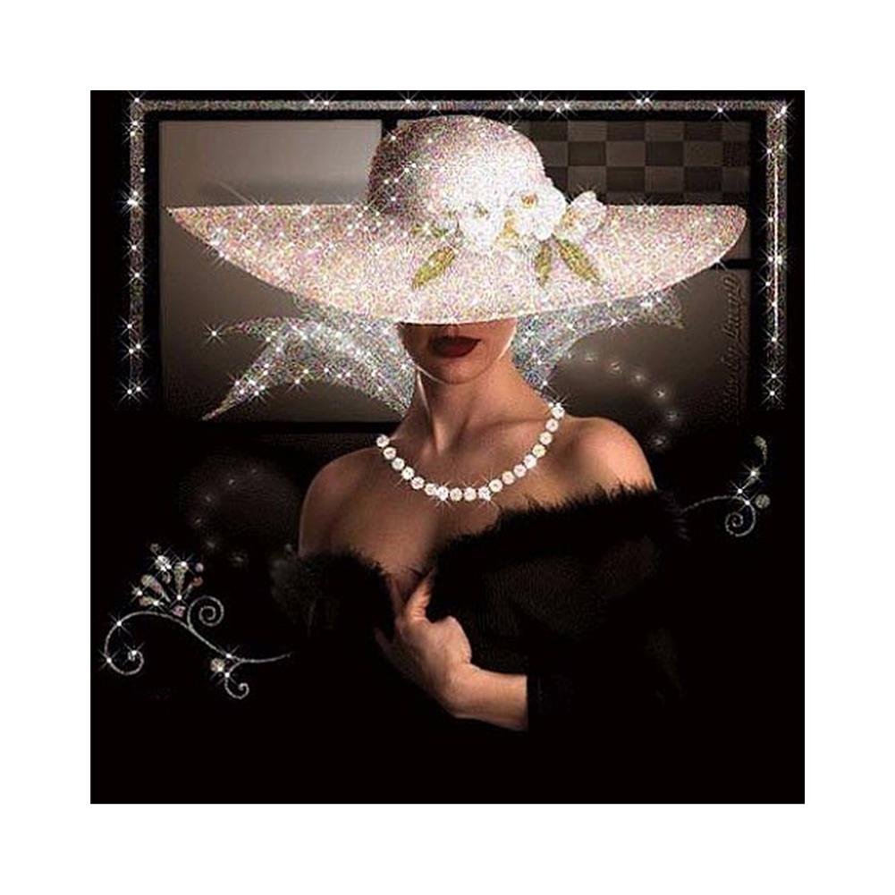 Diamond Painting - Partial Round - Elegant Lady