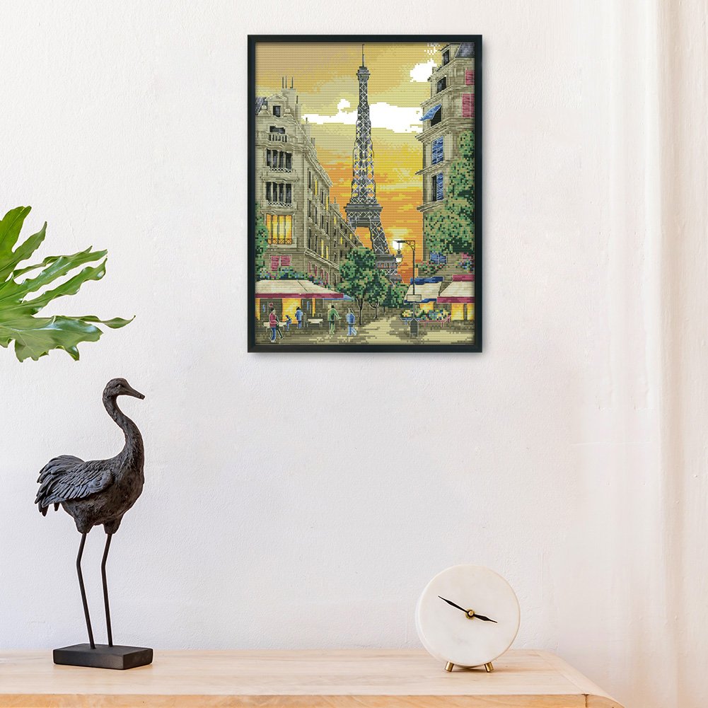 14ct Estampado Ponto Cruz - Torre (33*41cm)