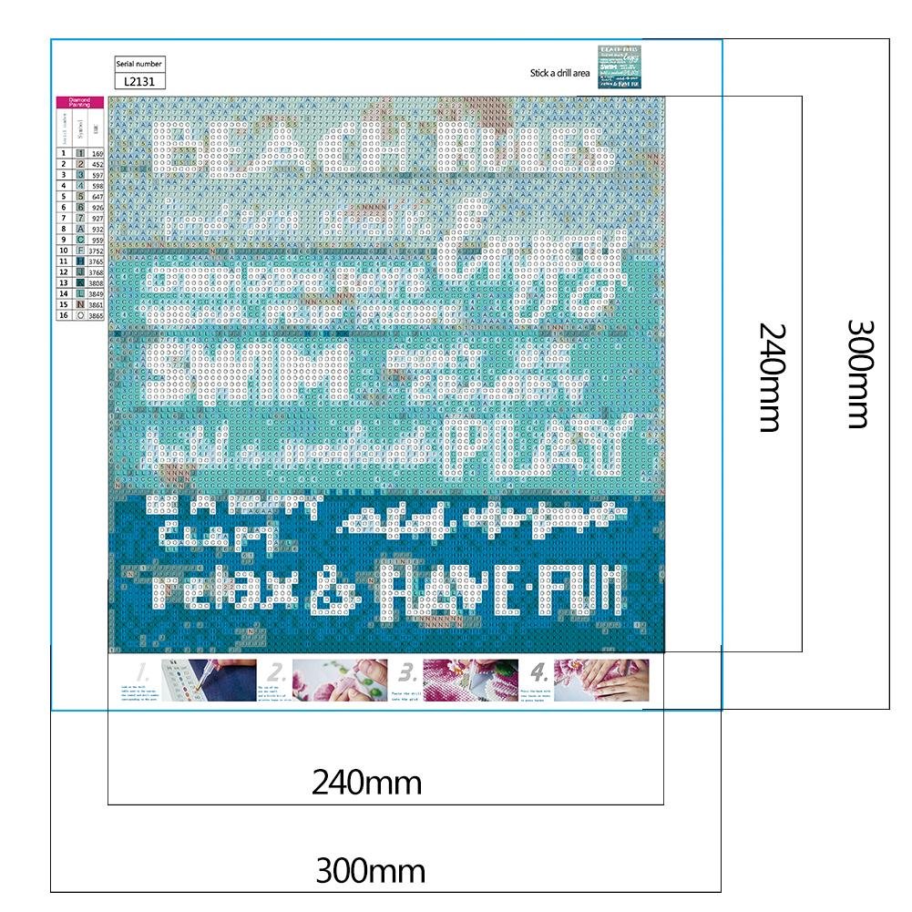 Diamond Painting - Full Round - Beach Rules