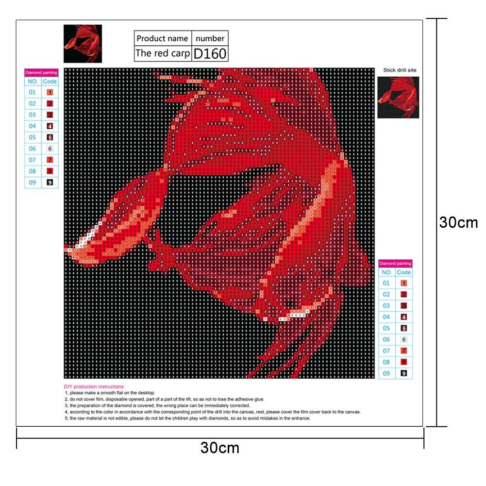 Diamond Painting - Full Round - Red Fish