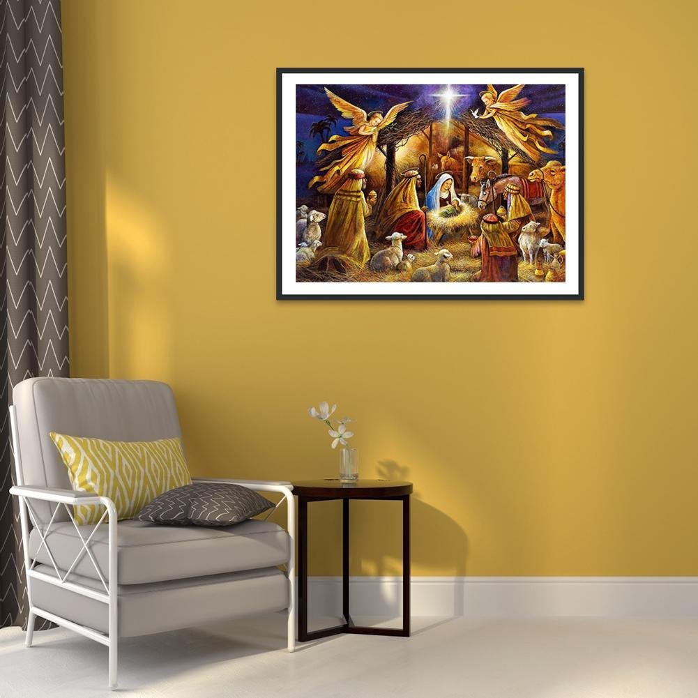 Pintura Diamante - Redondo Completo - Testemunhe Jesus