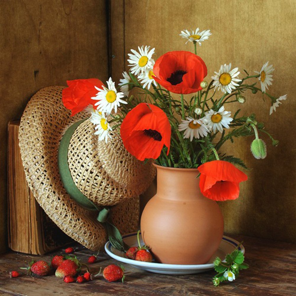 Diamond Painting - Full Round - Poppy Flower