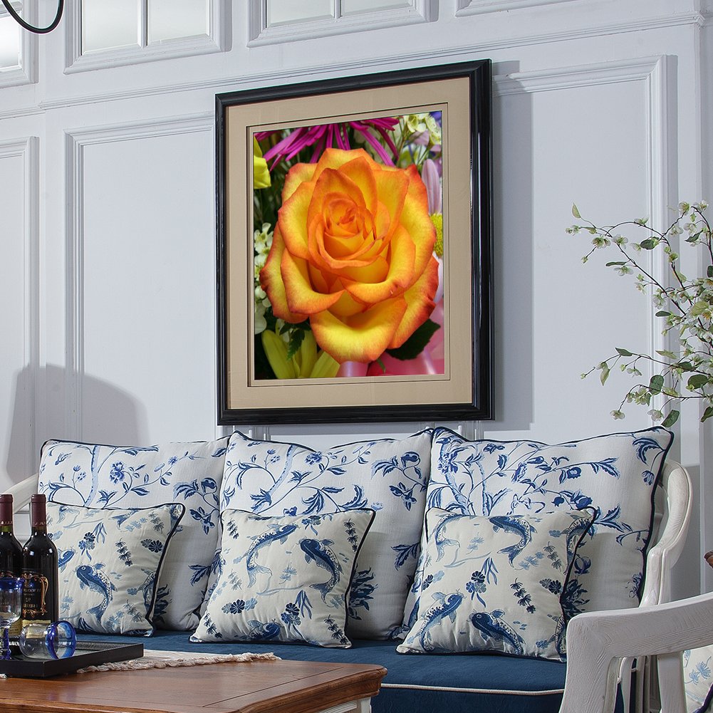 Diamond Painting - Full Round - Yellow Rose