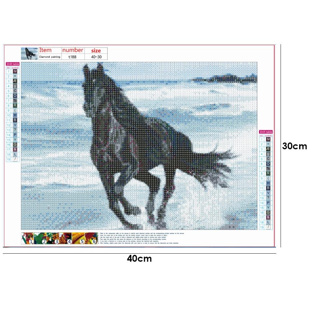 Diamond Painting - Full Round - Running Horse
