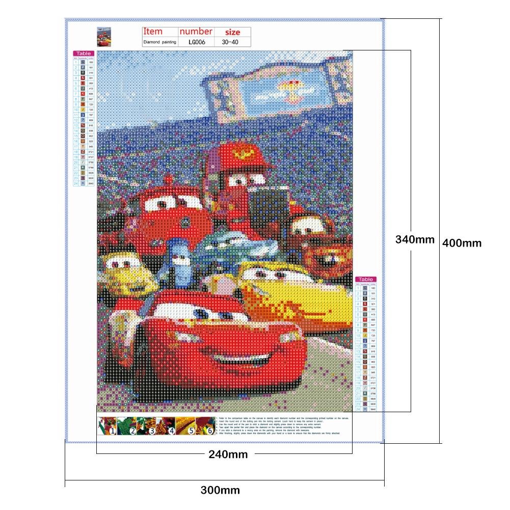 Pintura Diamante - Rodada Completa - Carros de Corrida