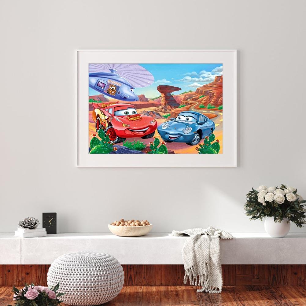 Diamond Painting - Full Round - Cartoon Cars