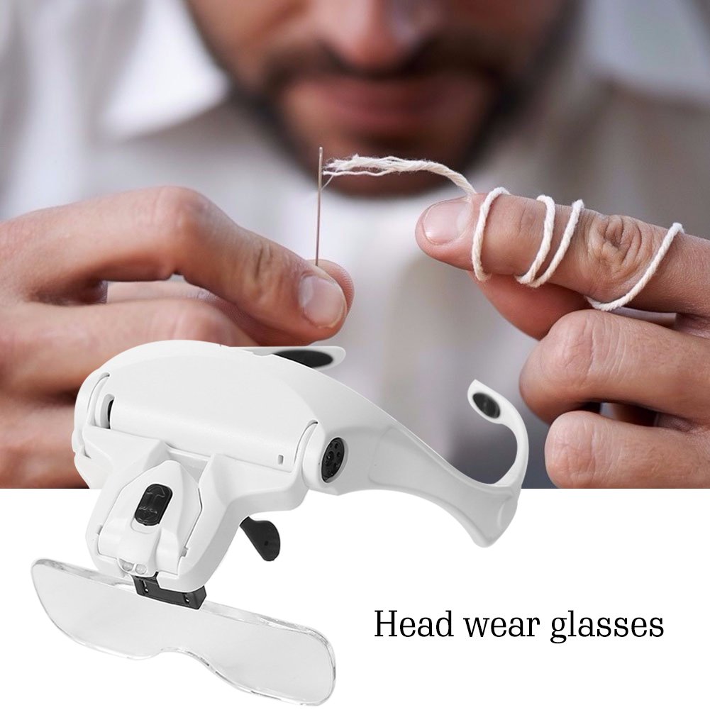 5 Interchangeable Lens Magnifier Loupe with LED Lights