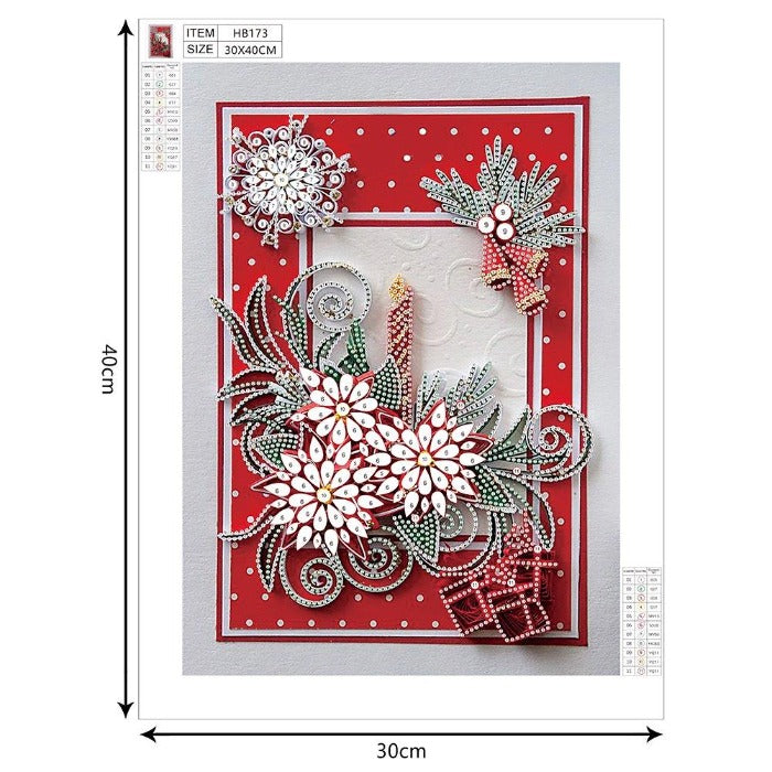 DIY 5D Crystal Rhinestone Diamond Painting Kit Flower Candle