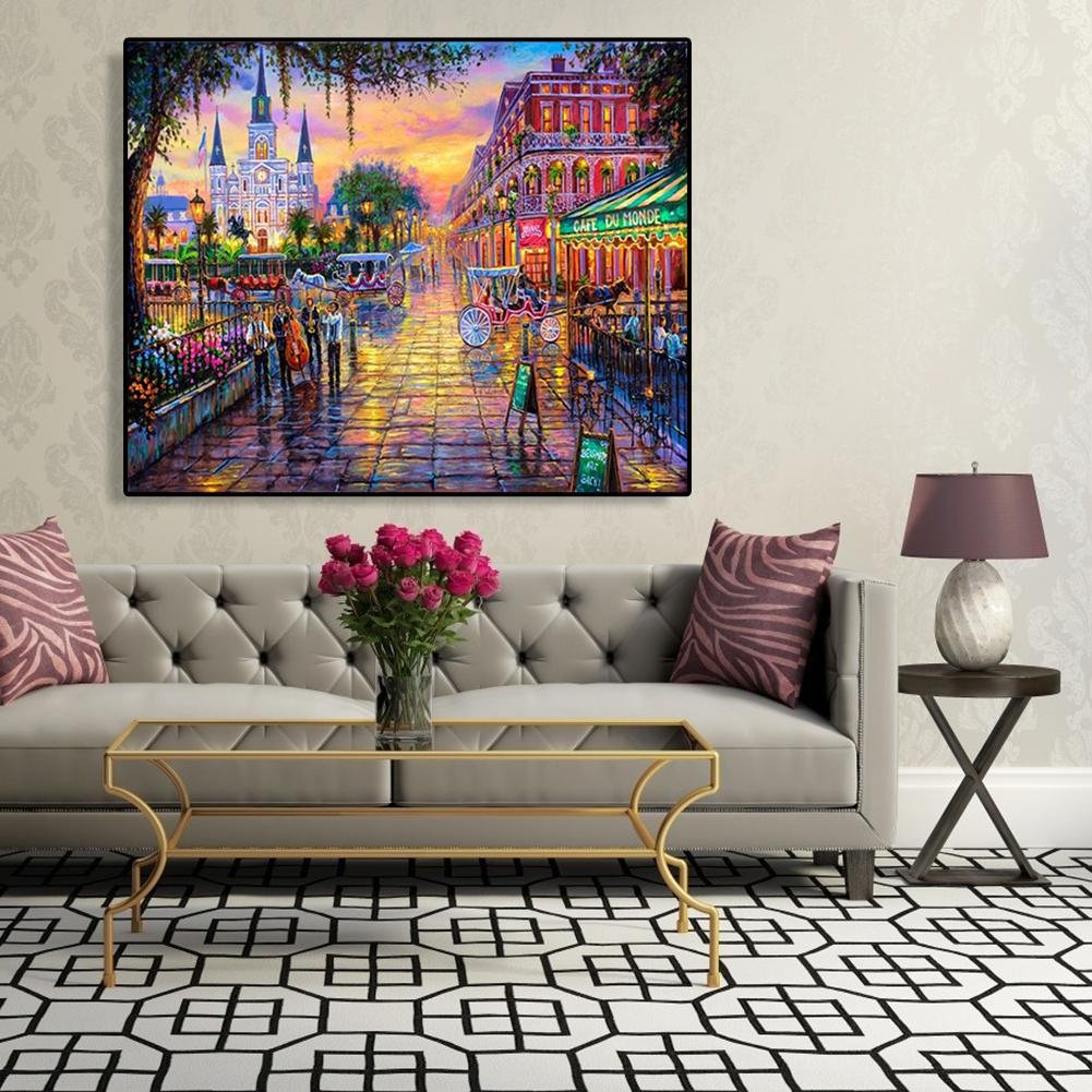 Paint By Number - Oil Painting - Street View (40*50cm)