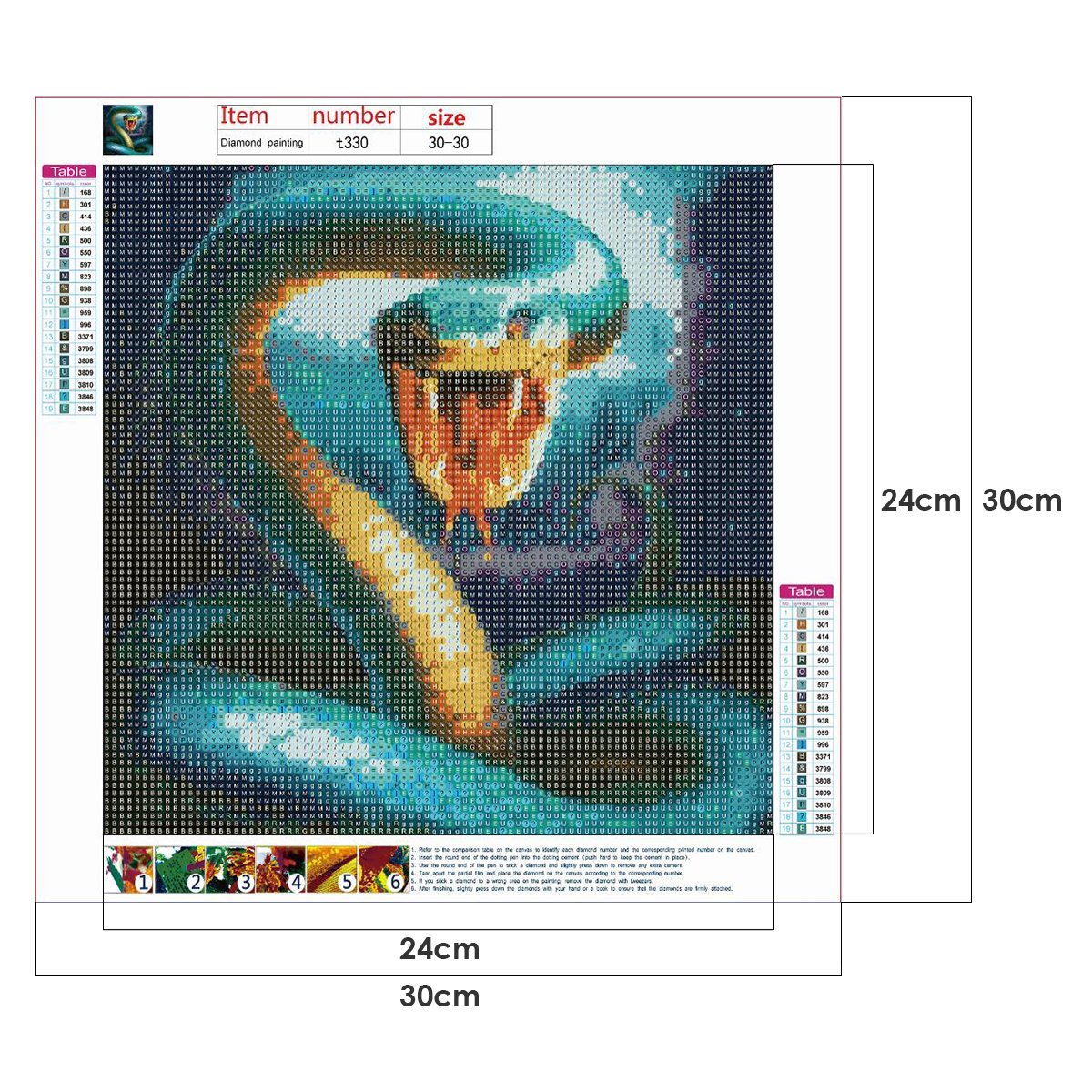 Diamond Painting - Full Round - Snake