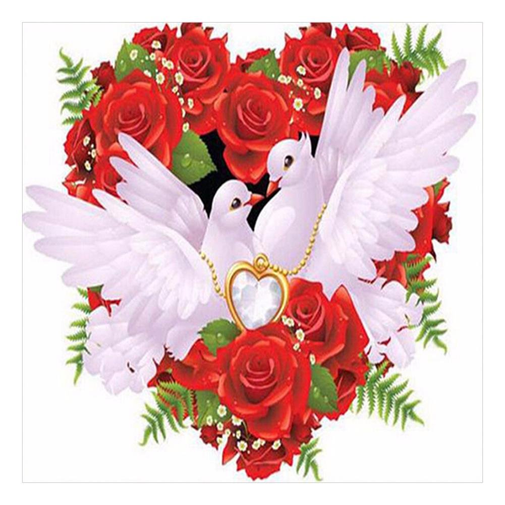 Diamond Painting - Full Round - Rose Love