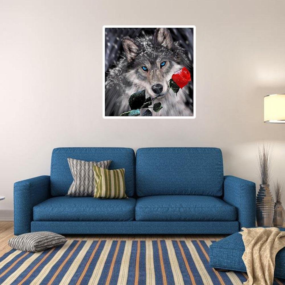 Diamond Painting - Full Round - Rose Wolf