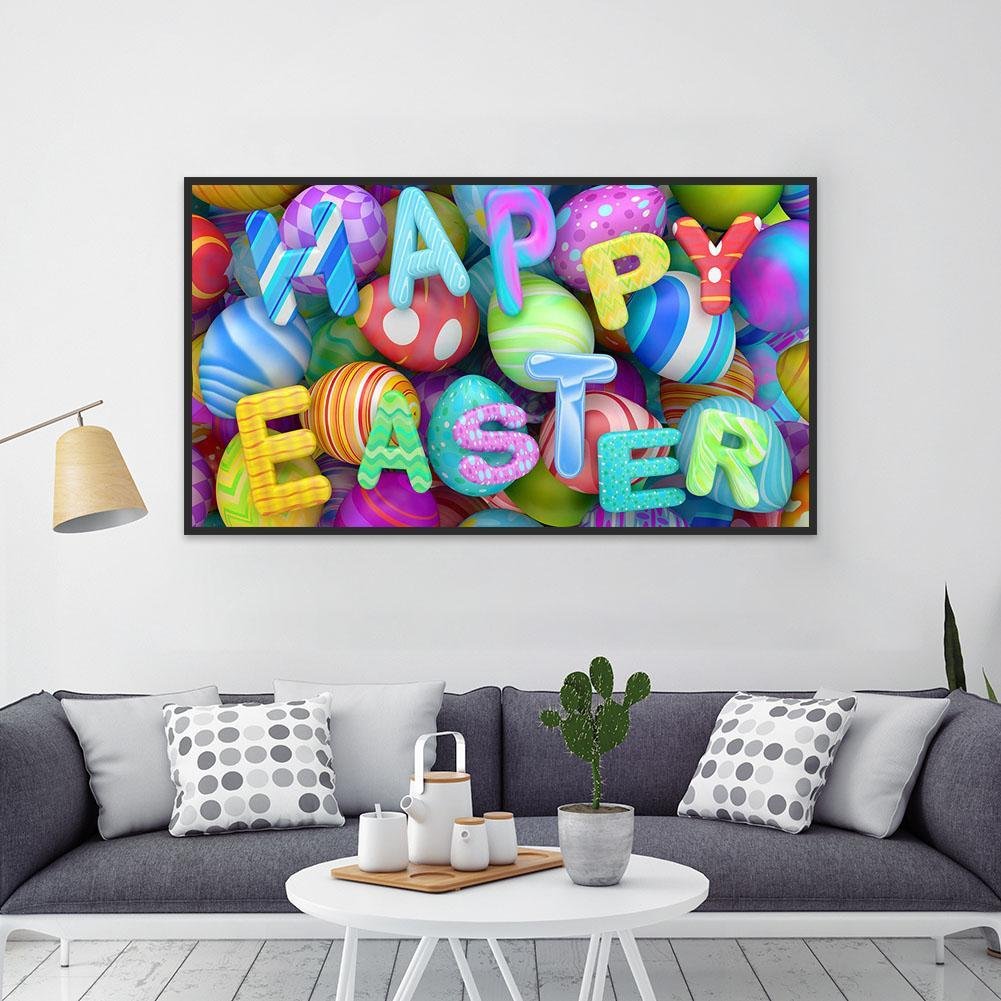 Diamond Painting - Full Round - Happy Easter Egg