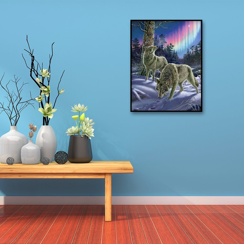Diamond Painting - Full Round - Wolf 5