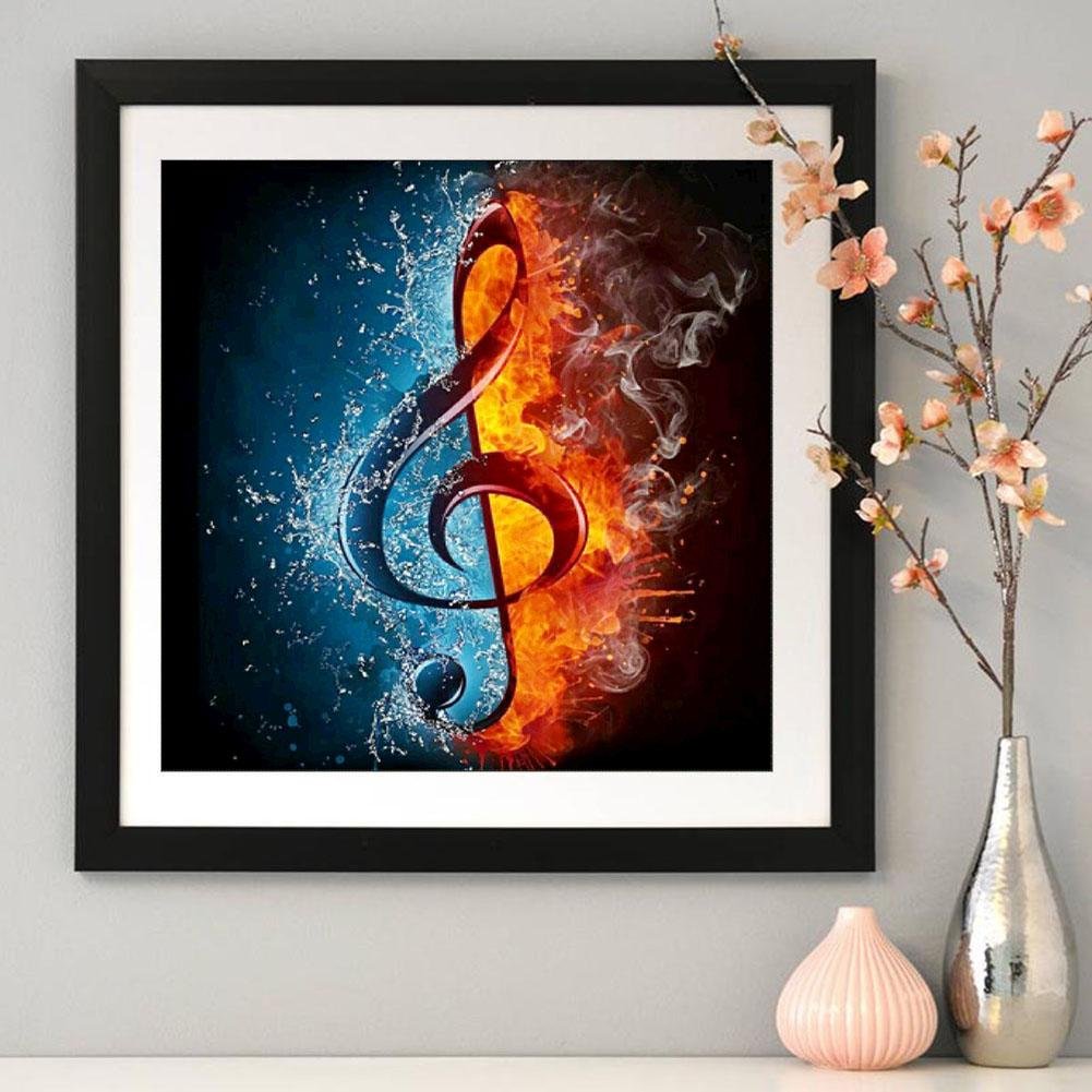 Diamond Painting - Full Round - Nota Musical