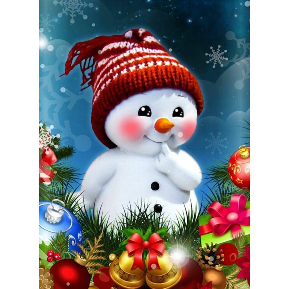 Baby Snowman 5D Diy Diamond Painting Kit Full Round Beads