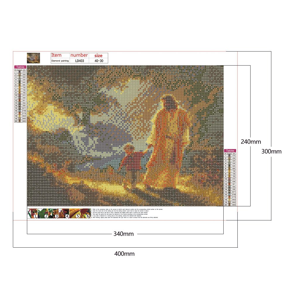 Diamond Painting - Full Round - Jesus 3