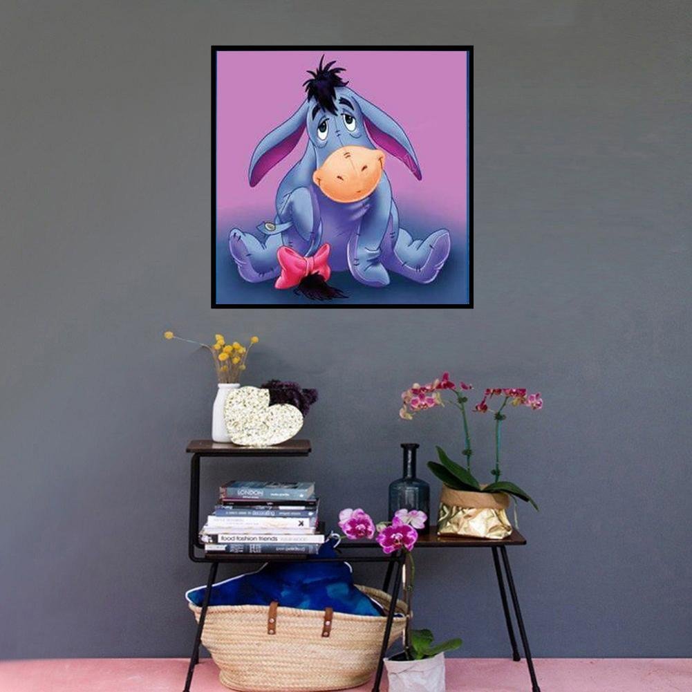 5D Disney Eeyore Diamond Painting Full Rhinestone Embroidery Wall Art
