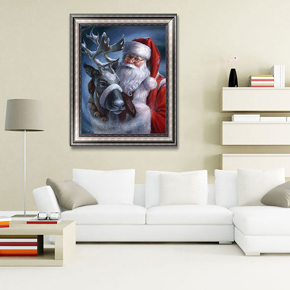 Pintura Diamante - Rodada Completa - Papai Noel H