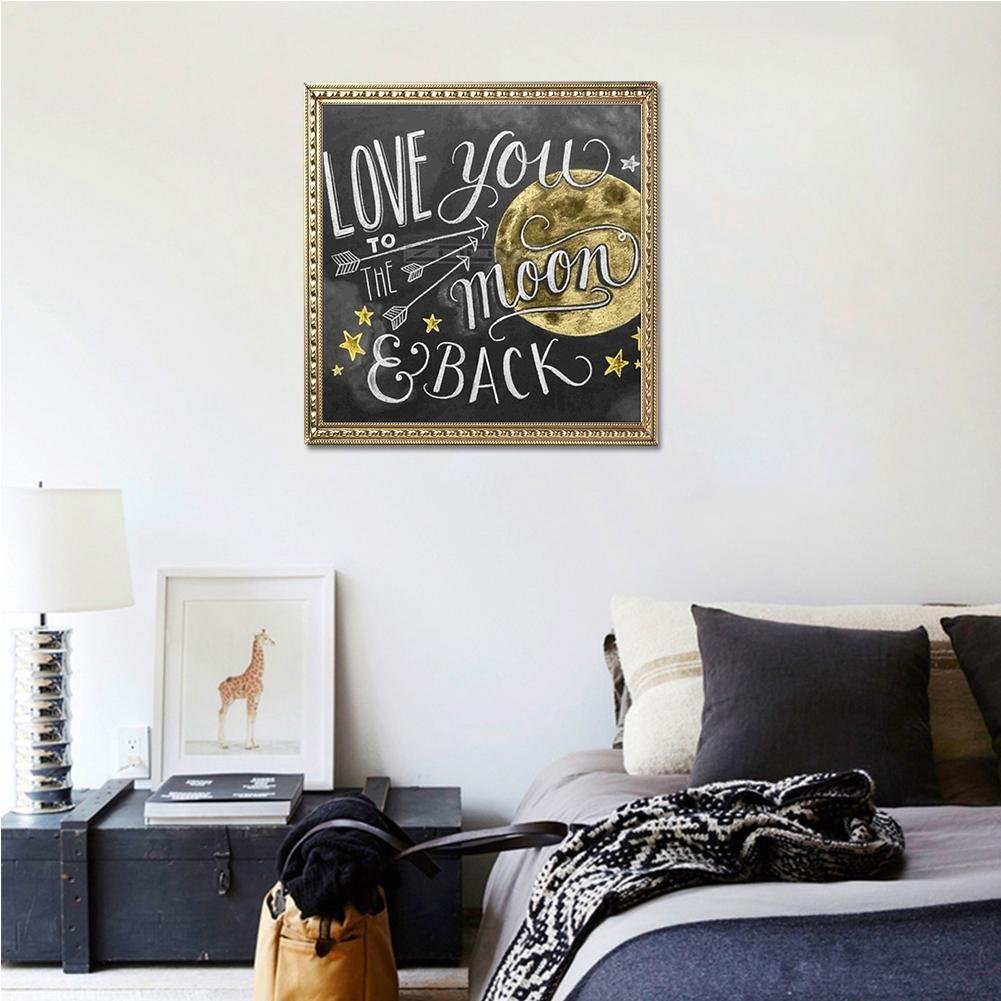 Diamond Painting -Full Round - Letter Moon Blackboard