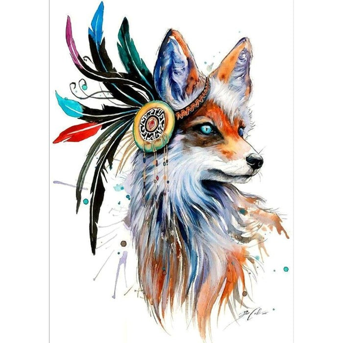Wolf 5D DIY Part Drill Special Shaped Rhinestones Diamond Painting Craft Home Decor