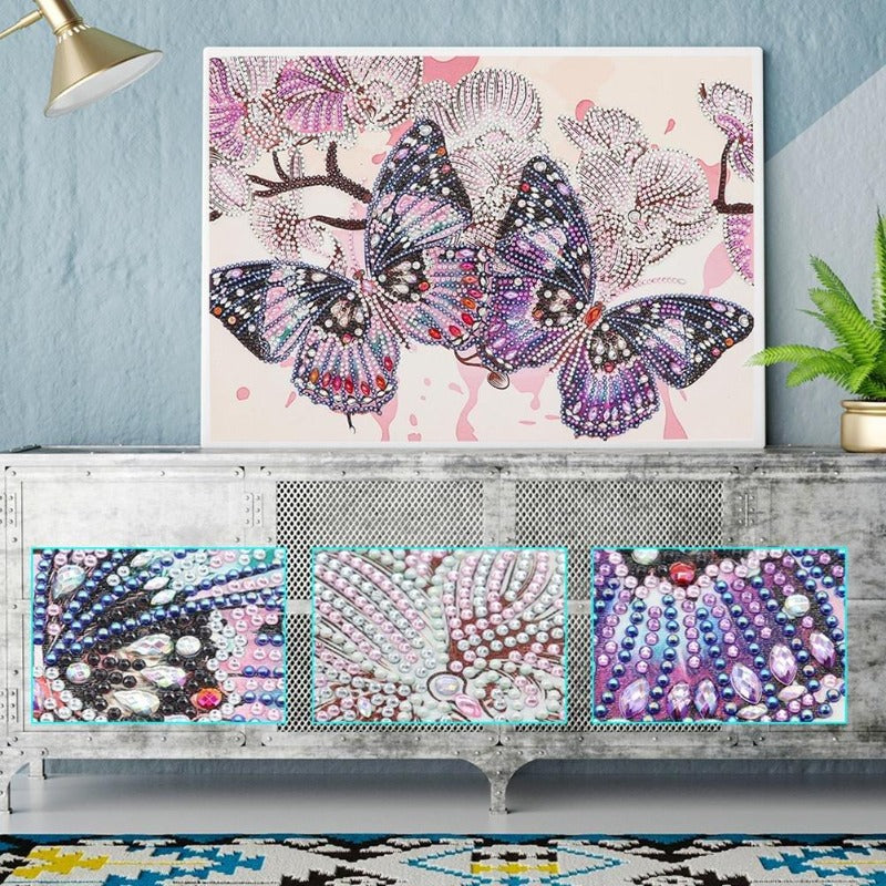 Diamond Painting - Crystal Rhinestone - Butterfly【diamondpaintingsart】