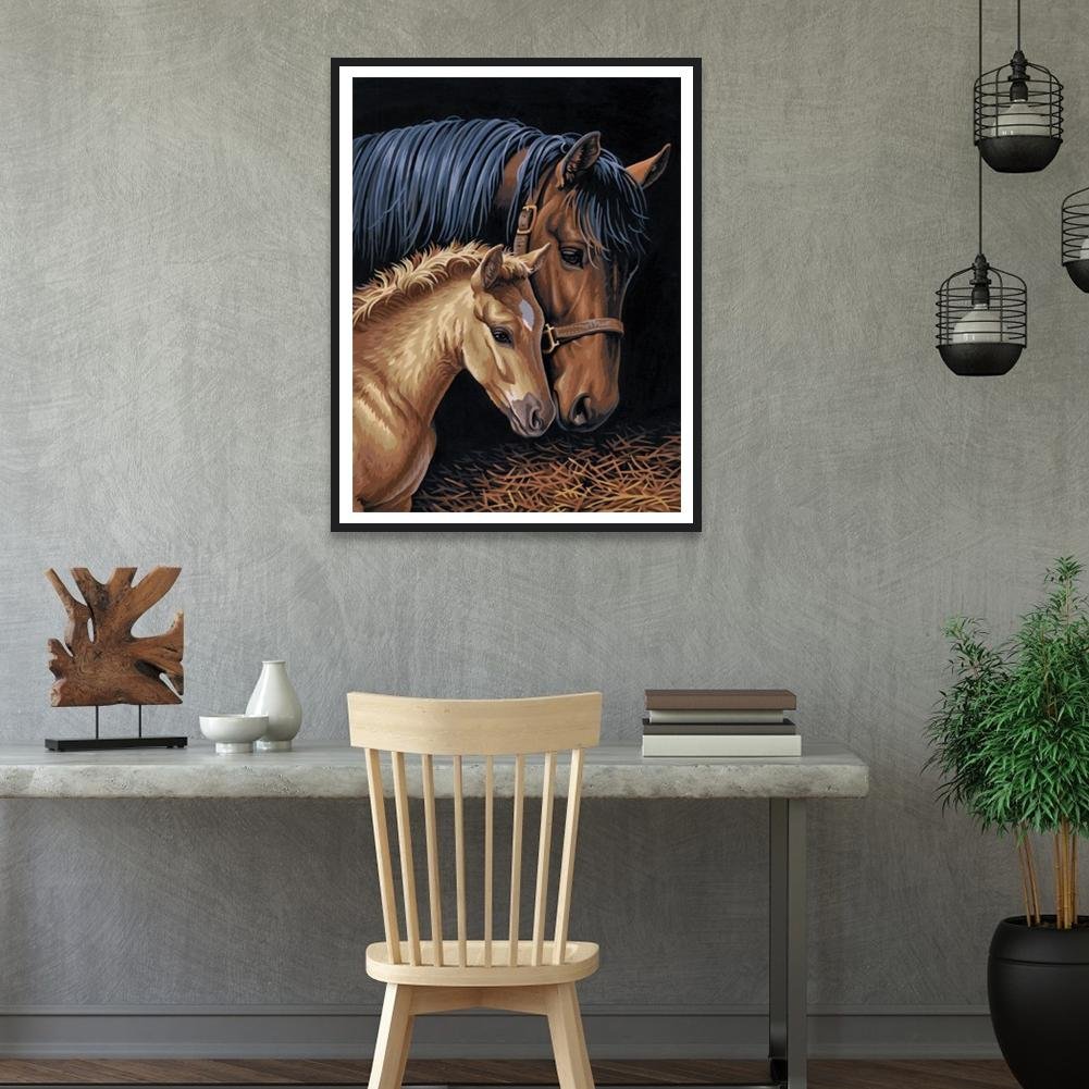 Pintura Diamante - Rodada Completa - Cavalo