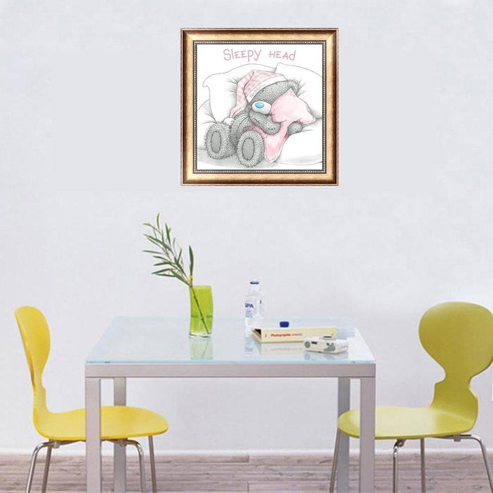 Diamond Painting - Partial Round - Sleep Bear