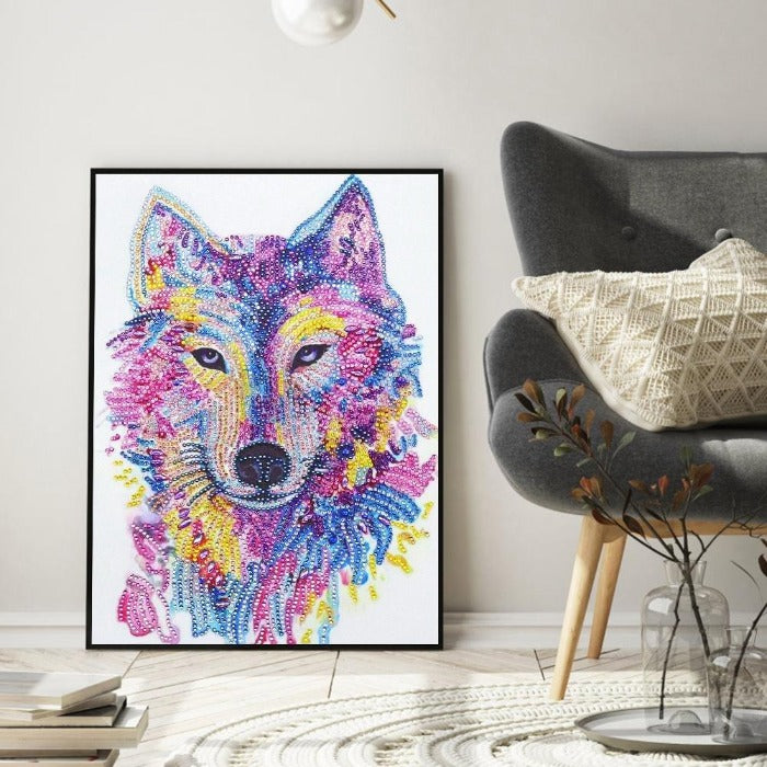 Diamond Painting DIY decorations Crystal Rhinestone Wolf Head