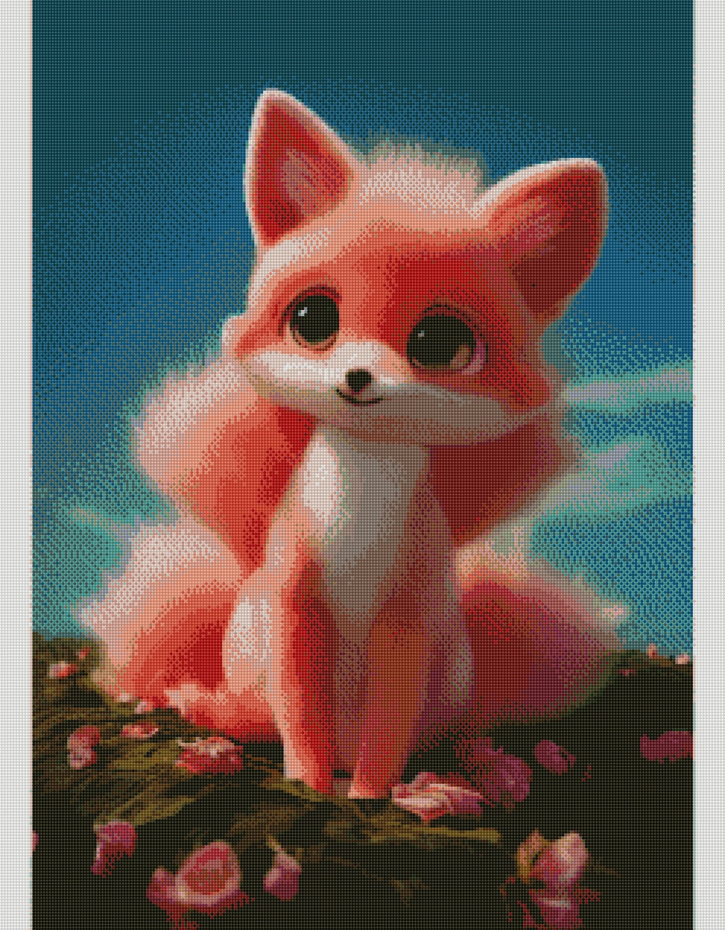 Full Round/Square Diamond Painting Kits | Fox 50x70cm 60x80cm B