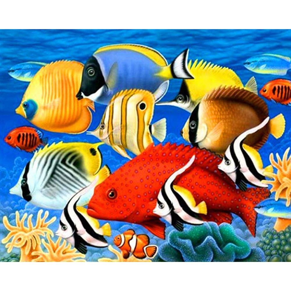 Diamond Painting - Full Round - Colorful Fish