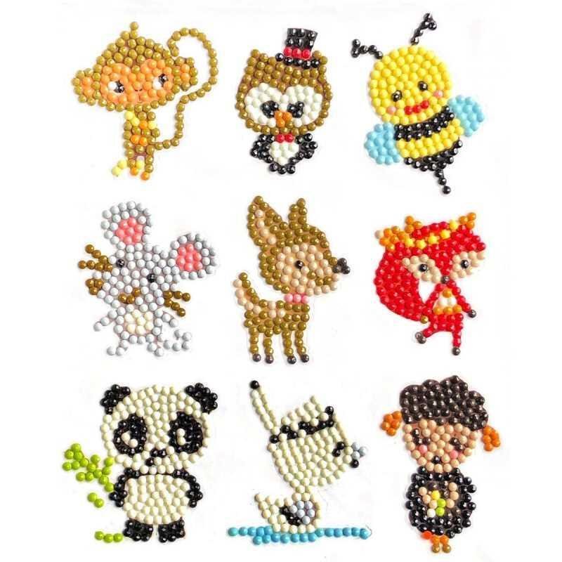 DIY Animals Full Round Diamond Painting Stickers