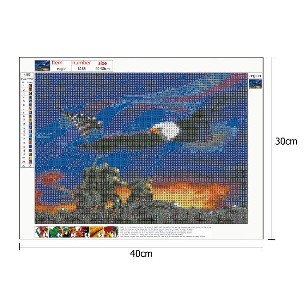 Diamond Painting - Full Round - Flying Eagle D