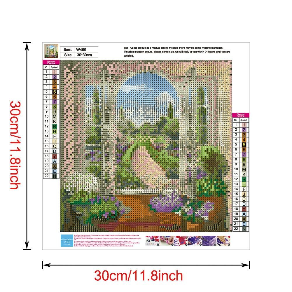 Diamond Painting - Full Round - Garden Scene