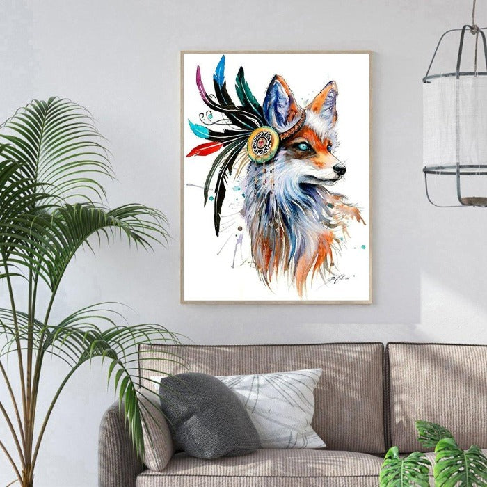 Wolf 5D DIY Part Drill Special Shaped Rhinestones Diamond Painting Craft Home Decor