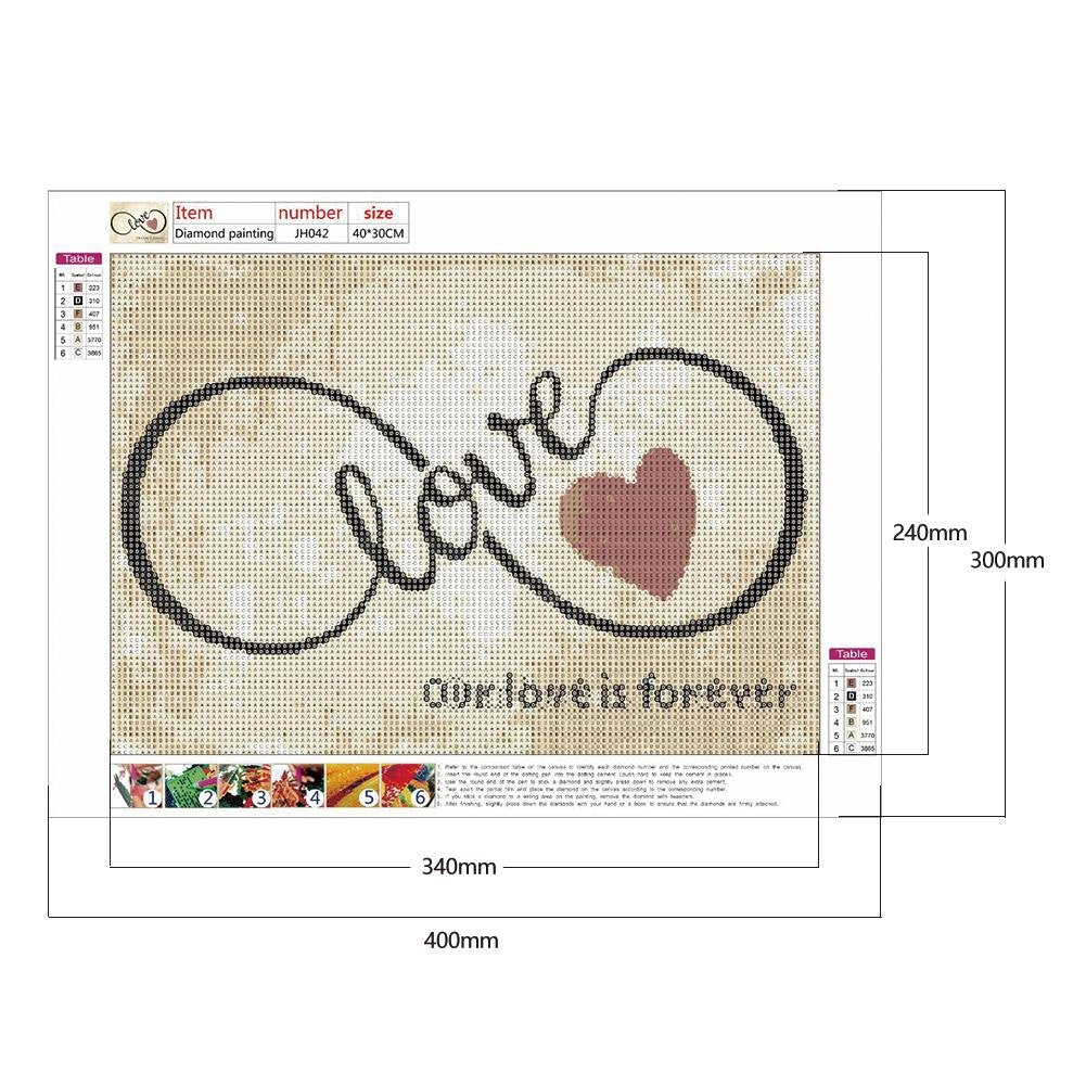 Diamond Painting - Full Round - Love Is Forever