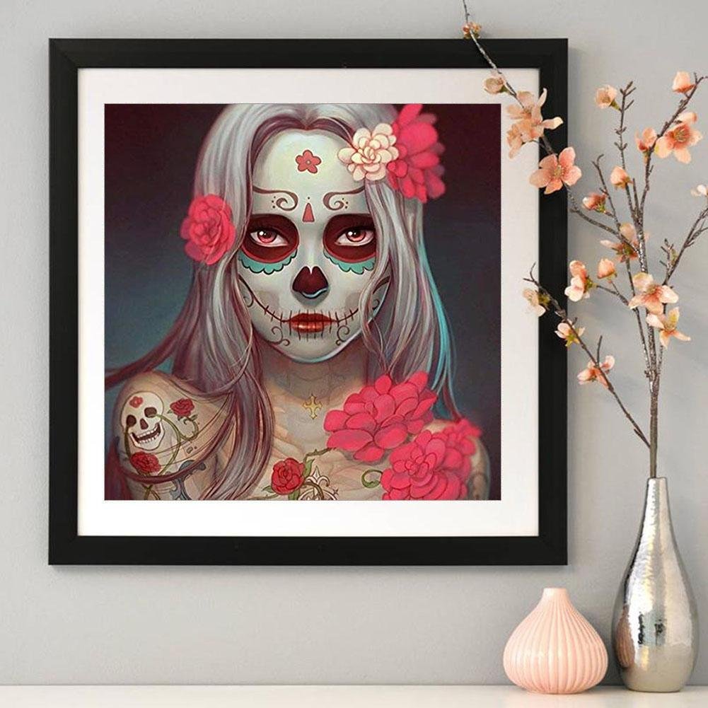 Diamond Painting - Full Round - Gothic Girl A