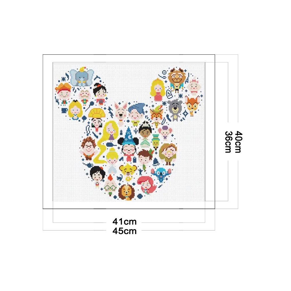 11CT Stamped Cross Stitch - Heart(40*45CM)