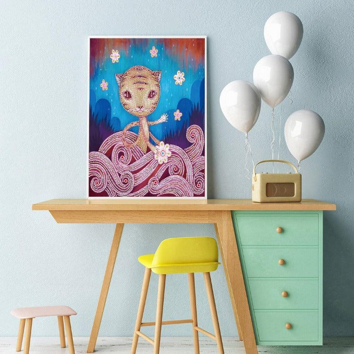 DIY Cartoon Cat Partial Drill 5D Diamond Painting