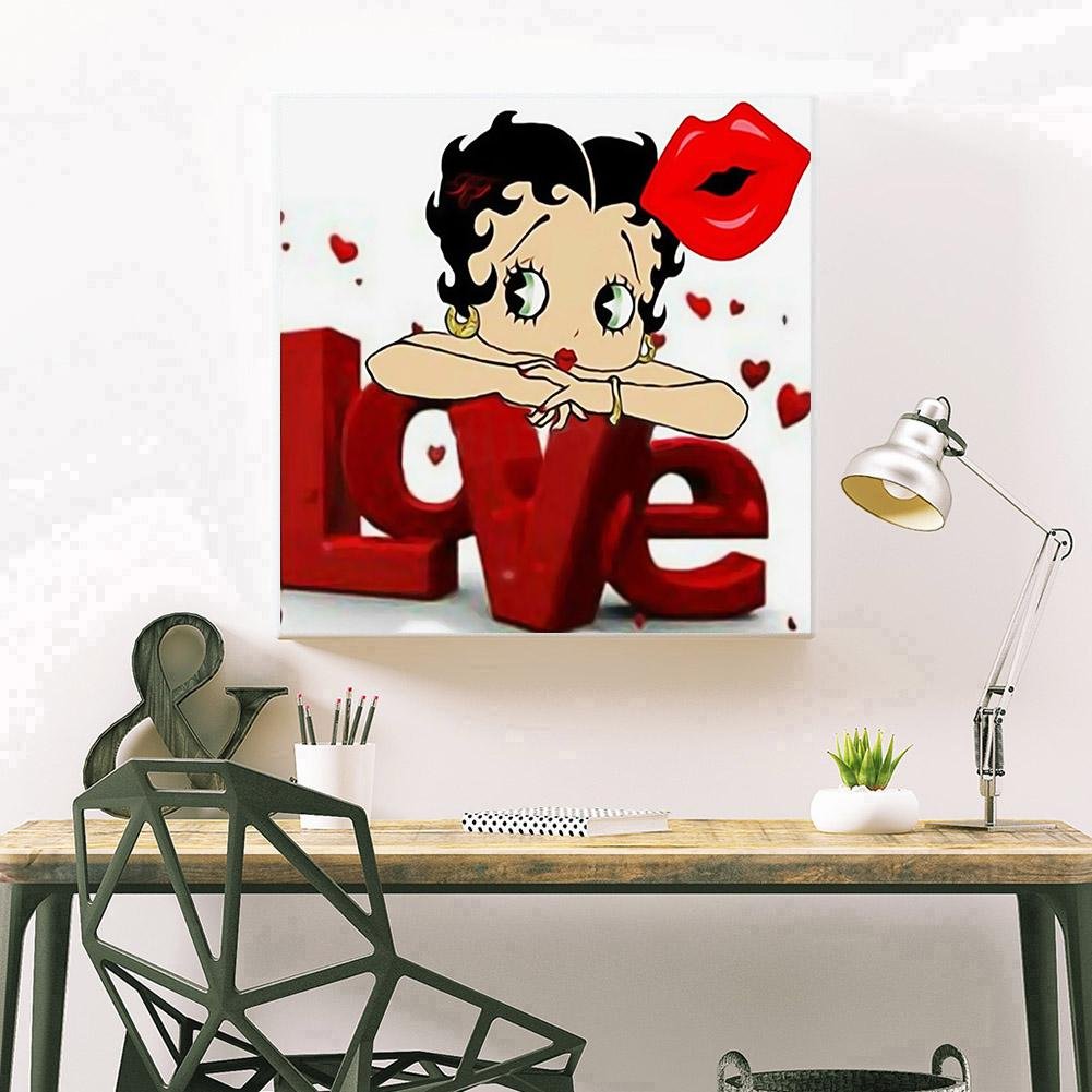 5D DIY Diamond Painting Kit - Full Round - Betty Boop (40*40cm)