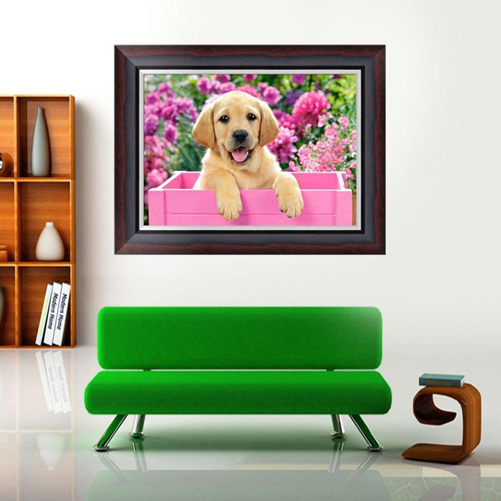 Diamond Painting - Partial Round - Dog B