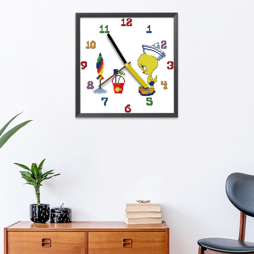 14ct Stamped Cross Stitch - Cartoon Bird (28*28cm)