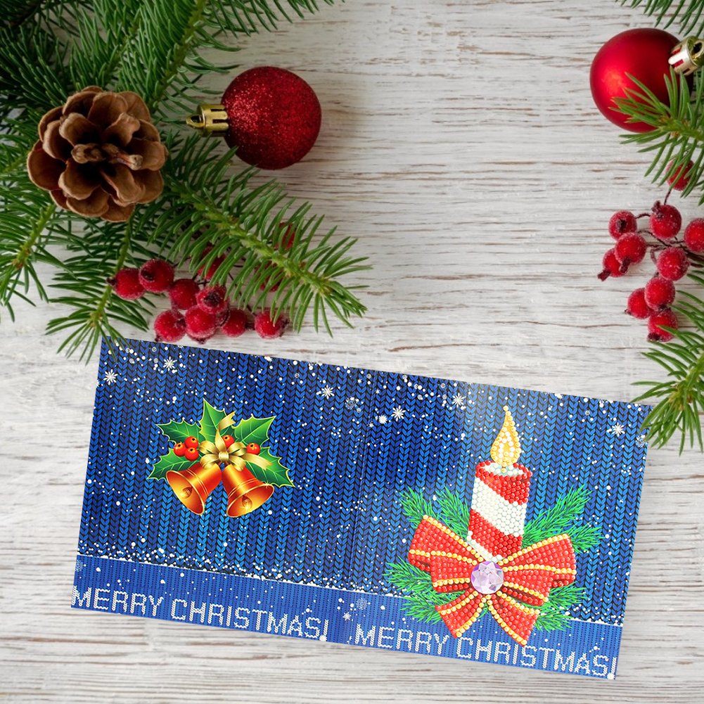 DIY Diamond Painting Greeting Card - Candle